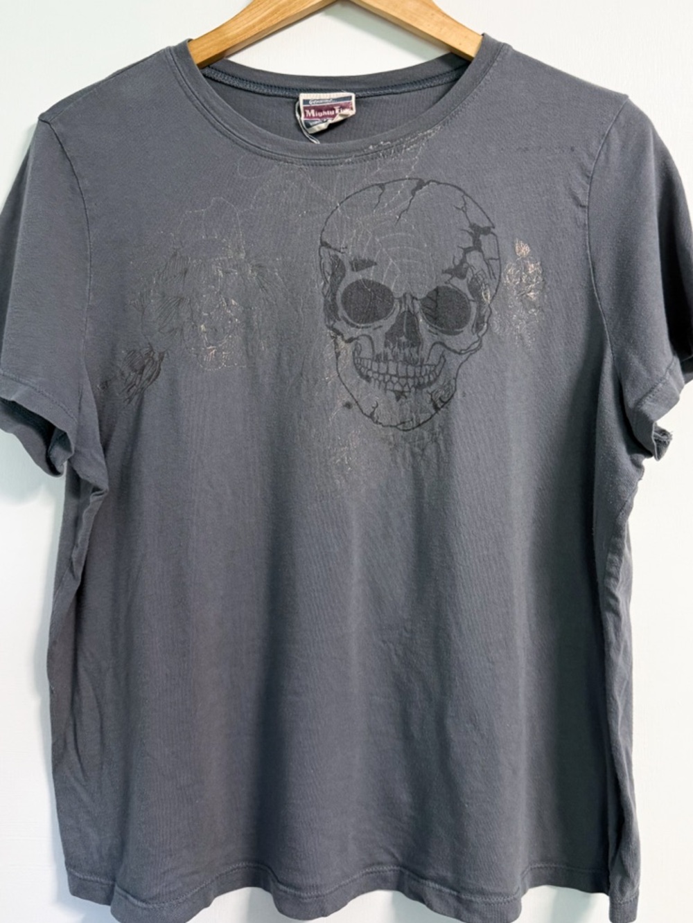 Torrid Skull Rose Graphic Tee Size 2 XXL Plus Goth Grunge